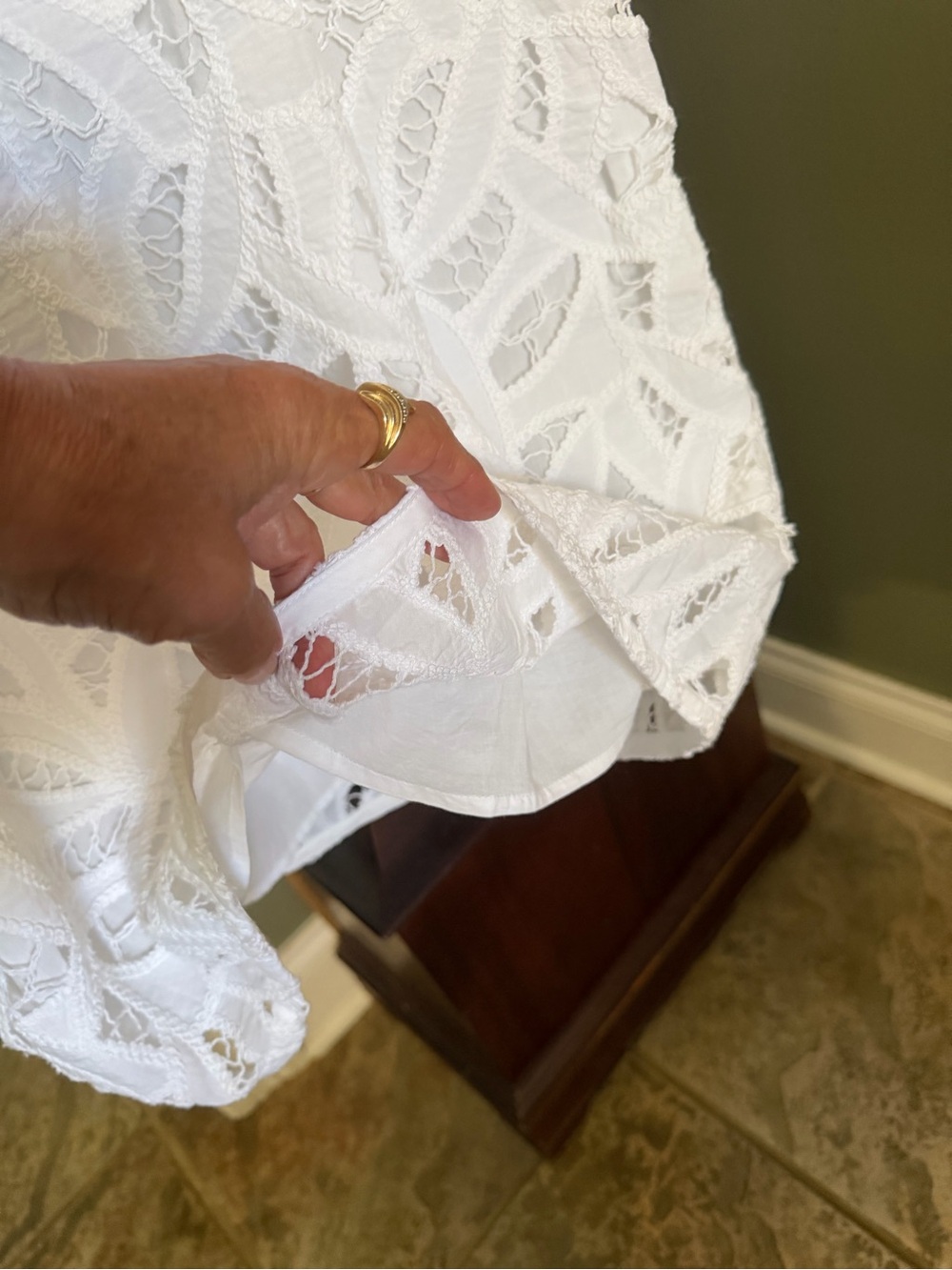 Ann Taylor LOFT White Crochet Lace Dress - Picture 8 of 8
